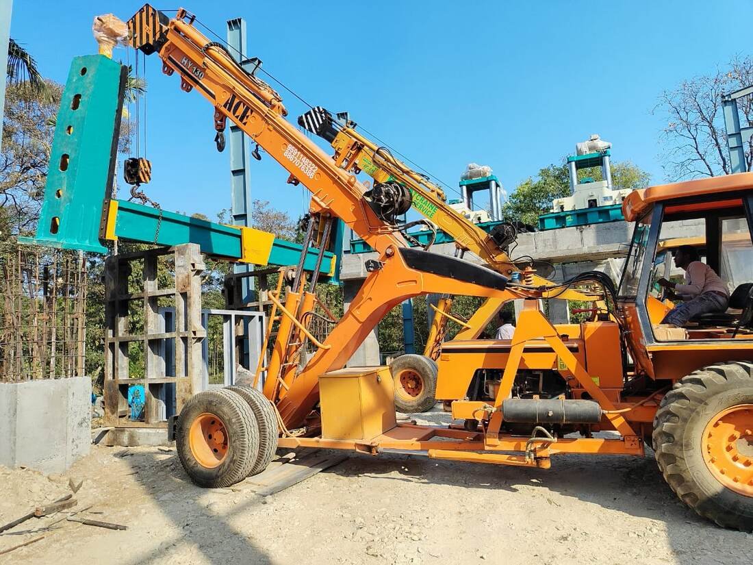 Site Erection — Mobile Crane Lift