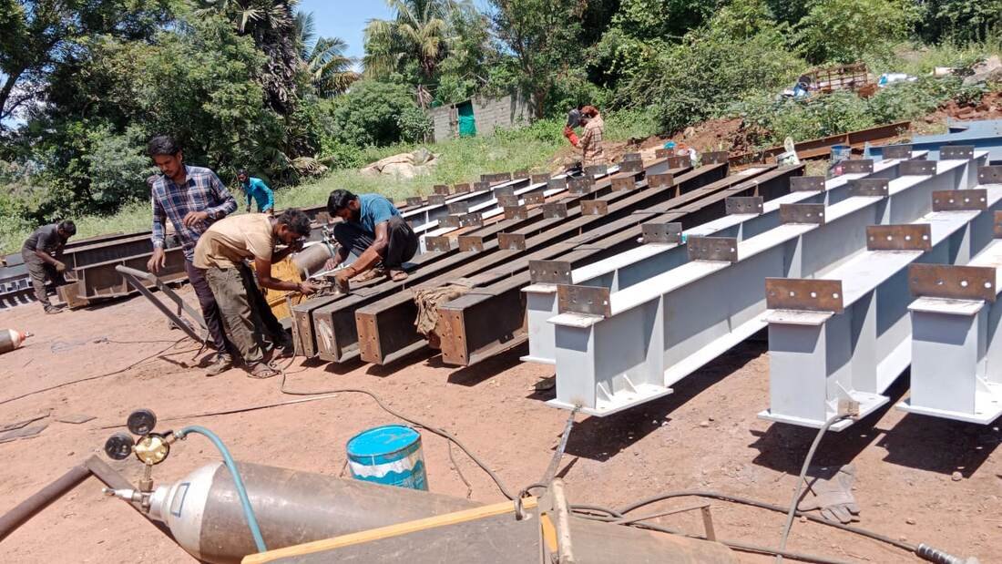 Site Erection — Structural Steel Beams
