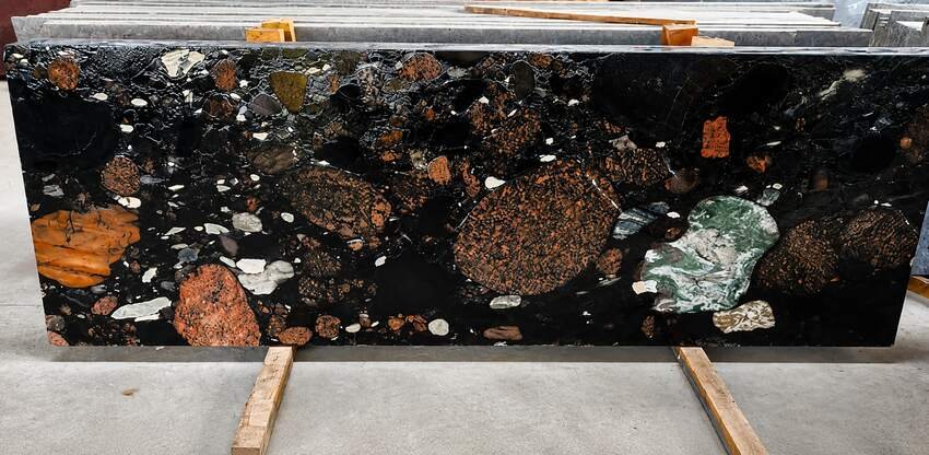 Black Galaxy Granite Slab